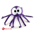 Conception personnalisée OEM jouet en peluche violet